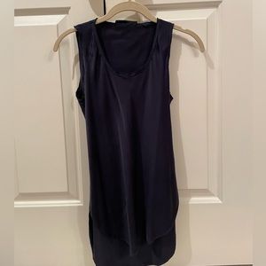 KES navy blue blouse